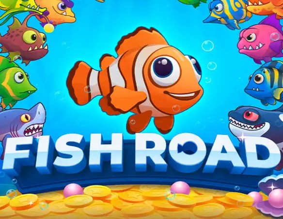 Logo of Fish Road from InOut at SLOTT Casino