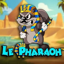 Le Pharaoh slot logo by Hacksaw Gaming at SLOTT Casino